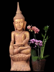Ava Period Burmese Buddha Statue 35"