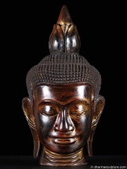 Cambodian Buddha Head 18"