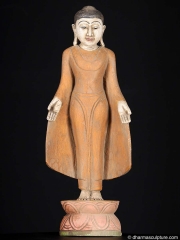 Small Standing Burmese Buddha Statue 20"