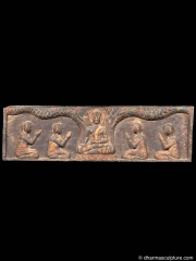 (SOLD) Buddha Under Bodhi Tree Panel 14"