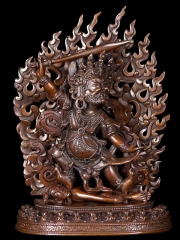 Copper Kargapanni, Mahakala Statue 7 1/2"
