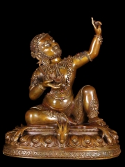 (SOLD) Mahassidha Virupa Copper Statue 9"