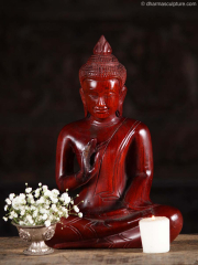 Peaceful Protection Gesture Buddha Statue 12"