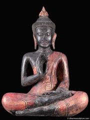 Vitarka Mudra Khmer Buddha Statue 21"