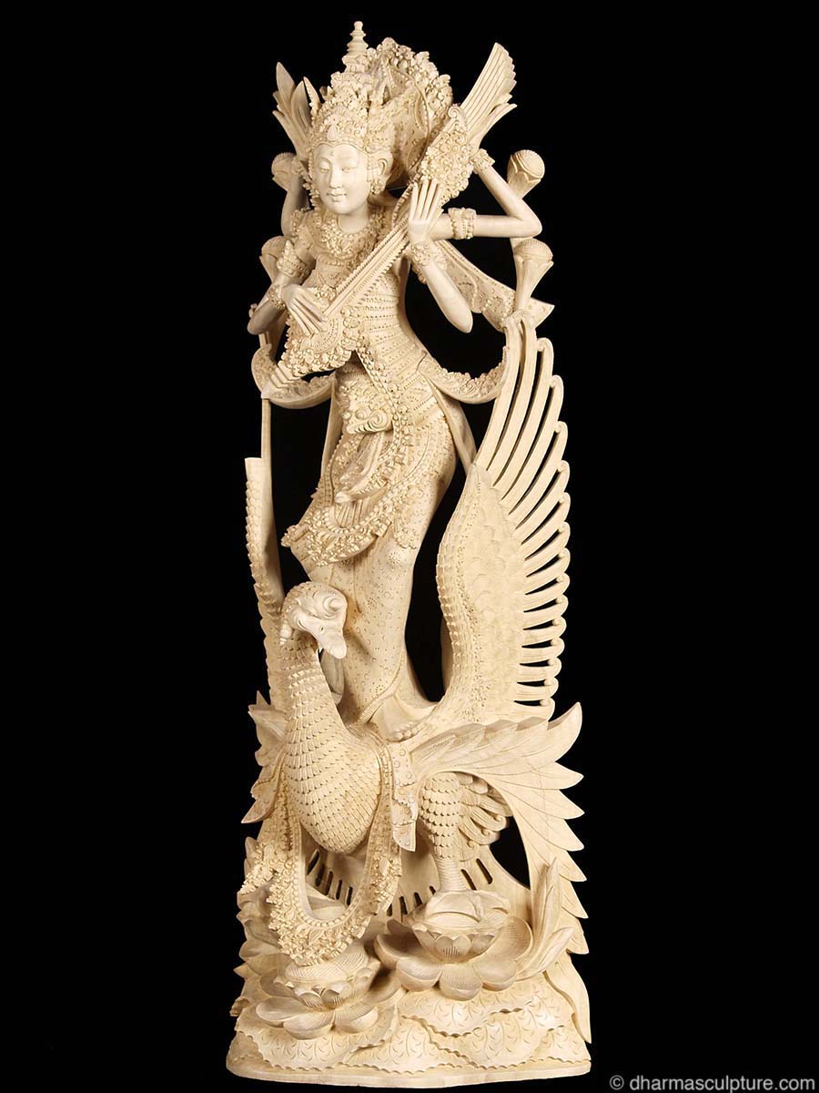 Beautiful handcarved outlets deity statue from Bali