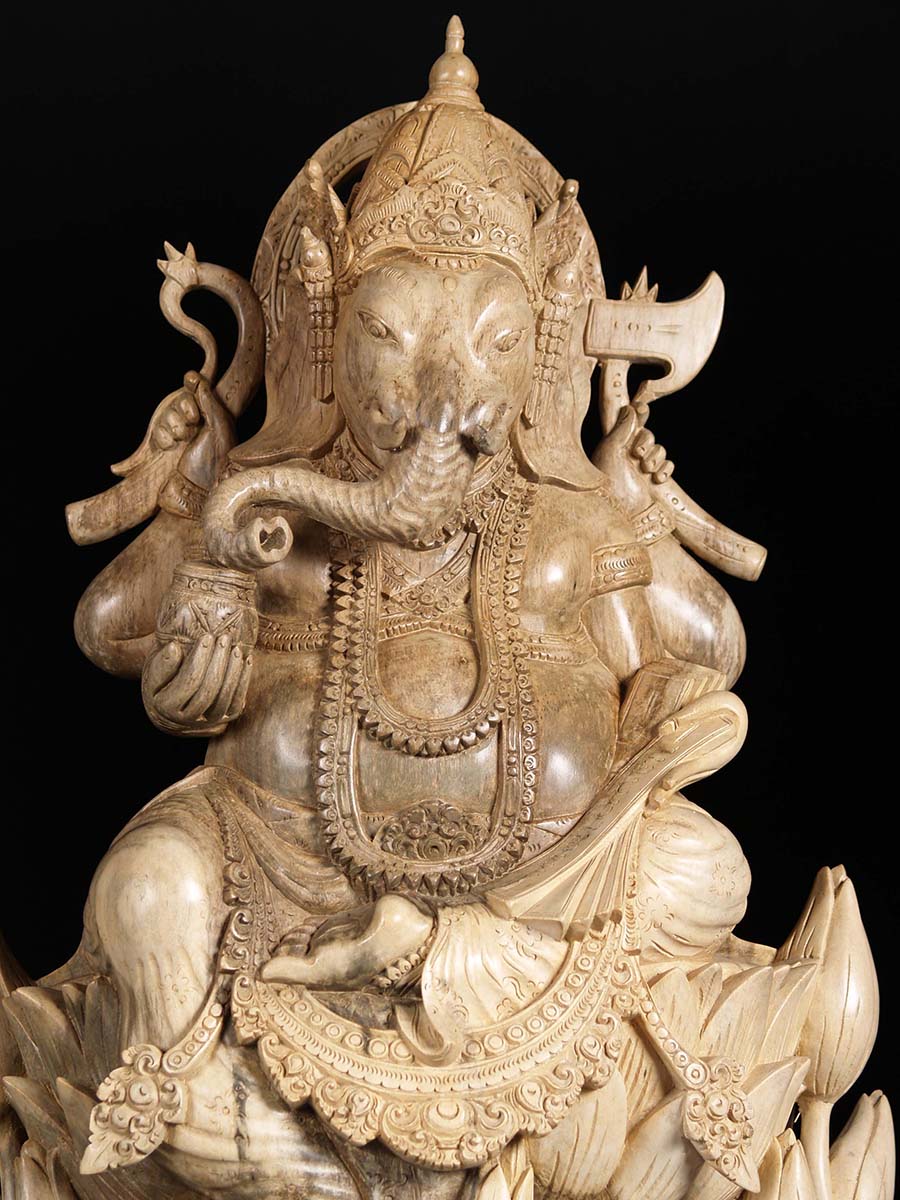 Ganesha Statue  Buddhist Hand-Carved Statue