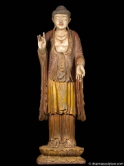 Large Balinese Wood Buddha Statue 60"