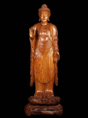 (SOLD) Large Hand Carved Balinese Buddha Statue 82"