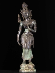 (SOLD) Sharanagamana Mudra Javanese Tara Statue 29"