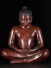 Meditating Khmer Angkor King Jayavarman Statue 25"