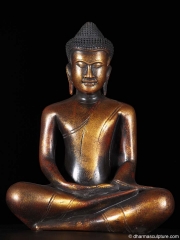 (SOLD) Meditating Cambodian Buddha Statue 12"