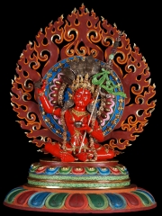 Masterpiece Hand Painted Copper Vajrayogini Statue 26"