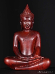 Meditation Gesture Cambodian Buddha Statue 13"