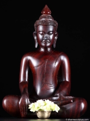 (SOLD) Shakyamuni Buddha Statue in Bhumisparsha Mudra 16"