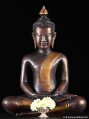 (SOLD) Meditating Cambodian Buddha Statue 20"