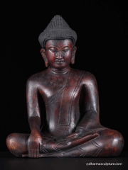 Earth Touching Gesture Buddha Statue 8"