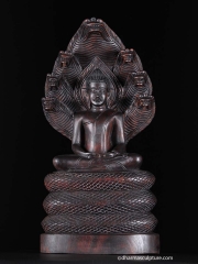 Dhyana Asana Muchalinda Buddha Statue 19"