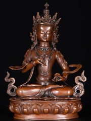 Vajrasattva Statue with Dorje and Ghanta 14"