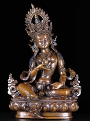 (SOLD) Triratna Tara Tibetan Buddhist Statue 14"