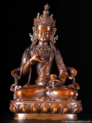 6th Dhyani Buddha, Vajrasattva Statue 9”