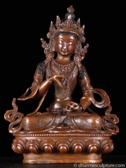 Copper Vajrasatta Buddha Statue 6”