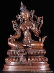 (SOLD) Newari Style Tara Statue 15”