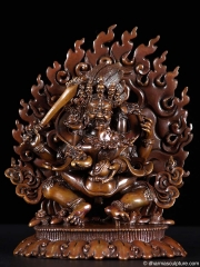 (SOLD) Chuchepa Mahakala Tantric Buddhist Statue 7"