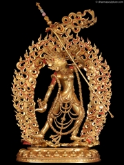 Gold Plated Dakini Vajrayogini Statue 16.5"