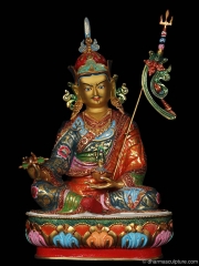 (SOLD) Masterpiece Guru Rinpoche Padmasabhava Statue 14"