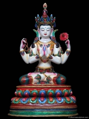 (RESERVED) Chenrezig Statue, Buddha of Compassion 14"