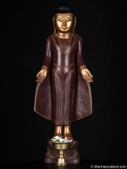 Small Standing Burmese Buddha Statue 19.5"