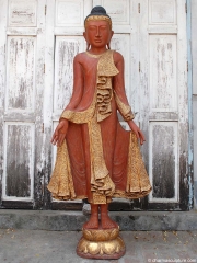 Life Size Burmese Buddha Statue 74"